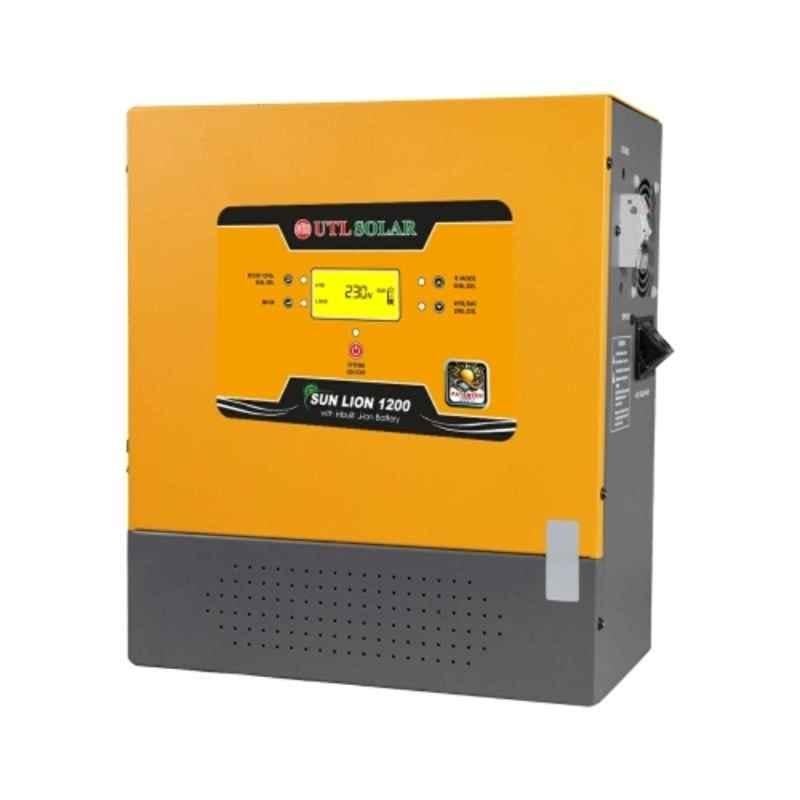 UTL 1200VA Wall Mount MPPT Solar Inverter with In-Built Lithium Battery, SUN LION 1200