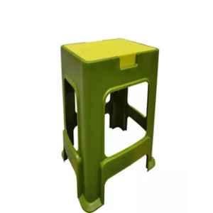 Supreme Slice 35x48x44cm Plastic Yellow & Green Stool, SUPSLCGRNYLW08