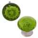 Atom 1.25 Inch Green Small Handmade Glass Bubble Cabinet Door knob (Pack of 6)