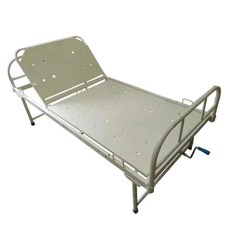 PMPS 6.5x3x1.5ft 0- 85deg Moveable Hospital Semi Fowler Manual Header Side Elevation Regular Bed