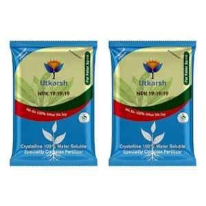 Utkarsh NPK 19:19:19 900g Crystalline 100% Water Soluble Speciality Complex Fertilizer (Pack of 2)