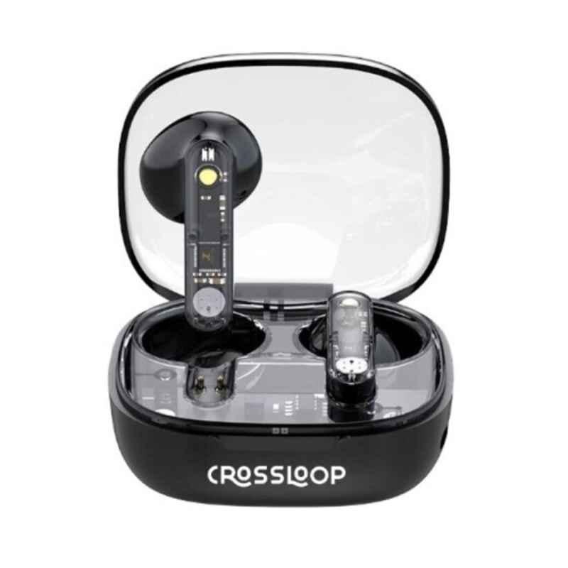 Buy Crossloop F4 GEN True Plastic Black Wireless Earbuds with Mic