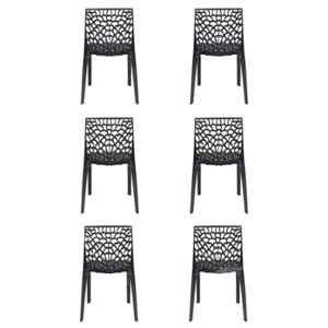 Supreme Web Black Chairs (Pack Of 6)