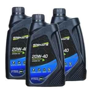 Signate 20W-40 900ml High Performance Engine Oil for All 4 Stroke Bikes (Pack of 3)