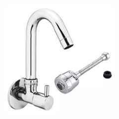 Fastgear Turbo Brass Chrome Finish Silver Sink Tap, FG1499