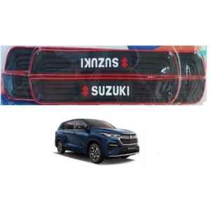 SureStrive 4 Pcs PVC & Rubber Black Car Door Sill Plate Set for Maruti Suzuki Invicto All Model