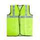Yaya Polyester Green Standard Safety Jacket with 2 inch Reflective Tape (Pack of 3)