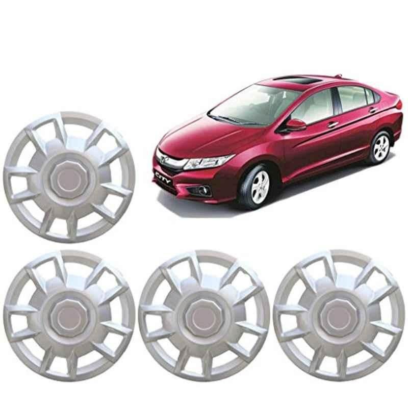 Auto Pearl 4 Pcs 15 inch ABS ABS Car Wheel Cover Set for Honda City I-Vtec