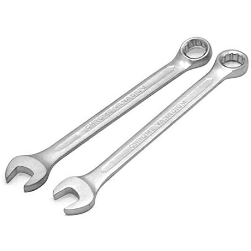 Kingstar Chrome Vanadium Steel Silver Combination Spanner, Length: 14 mm