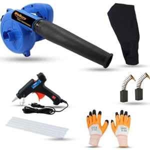 Walkers 800W Plastic Blue Electric Air Blower with Carbon Brushes, Gloves & 9 Pcs Allen Key, WKCB264