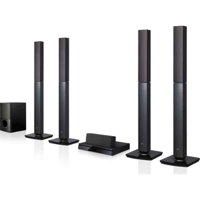 LG Black 1000W 5.1 Channel DVD Home Theater System, LHD657