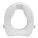 Entros 135kg Easy Fixed 2 inch White Plastic Moulded Raised Toilet Seat without Lid, SC7060C-2