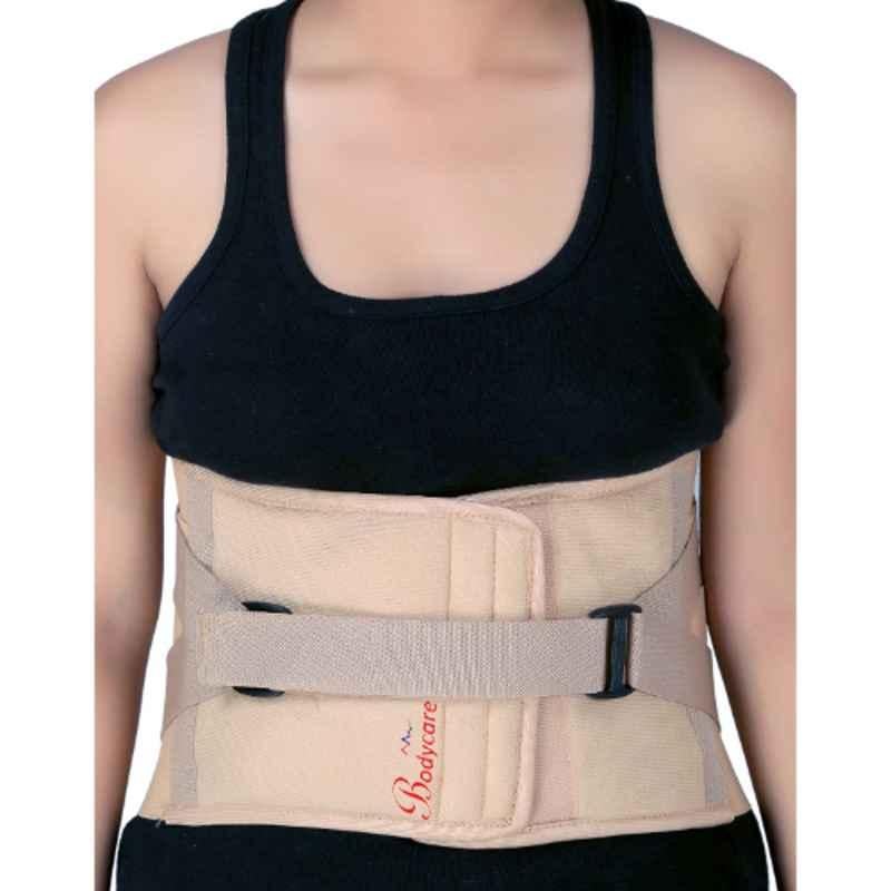 Bodycare Cotton & Elastic Beige Lumbo Sacral Spinal Support with Cushion, RP-3213, Size: XL