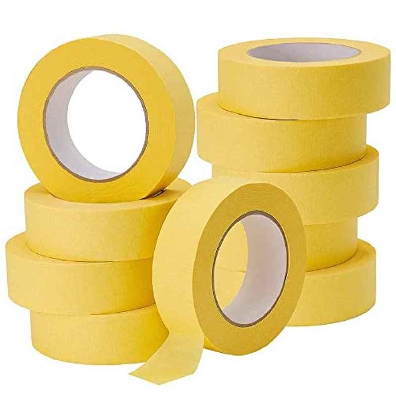Olympia 18mm Yellow 80 Deg Automative masking Tape, Length: 10 Yards