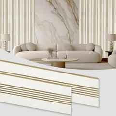 Plantex 24 Sqft 1x8ft 3D Charcoal Wall Panel for Interior Decor, YD-1202 (Pack of 3)