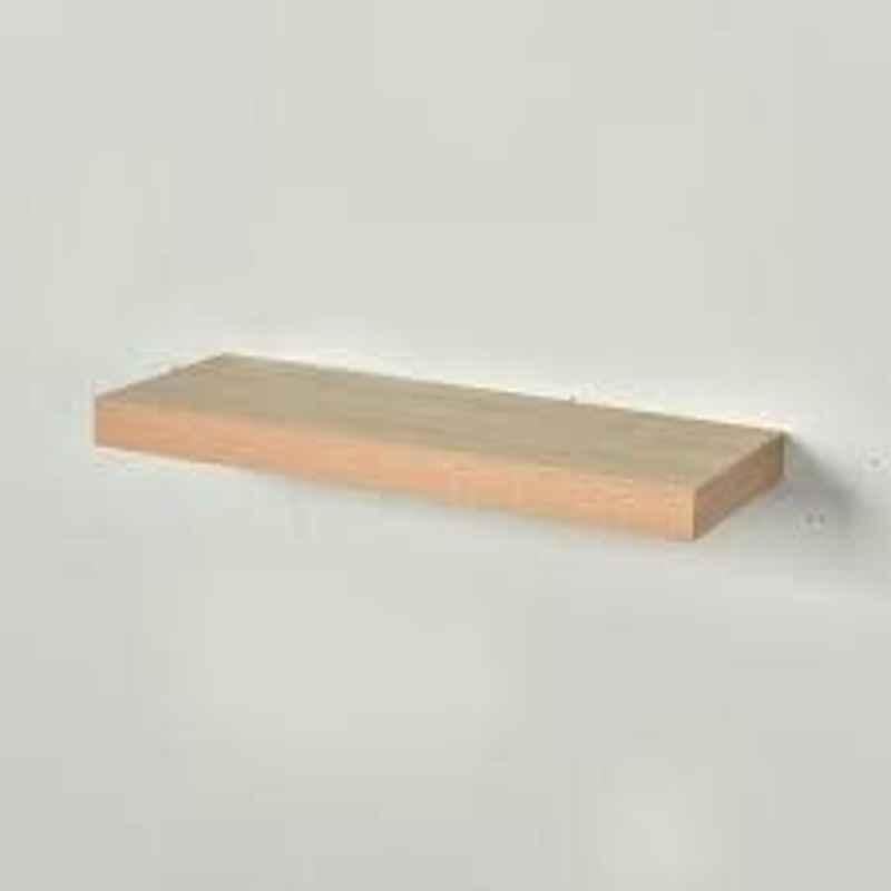 Abbasali PVC Natural Floating Shelf, 3.8x23.5x60 cm
