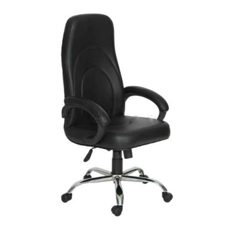 Modern India Leatherate Black High Back Office Chair, MI275