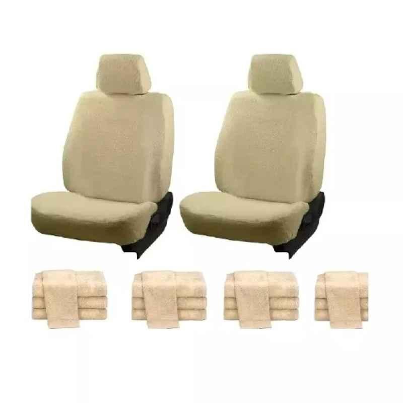 Oscar Beige Aut-Sn-4255 Towel 1 Pcs\\Set Tata Indica Car Seat Cover