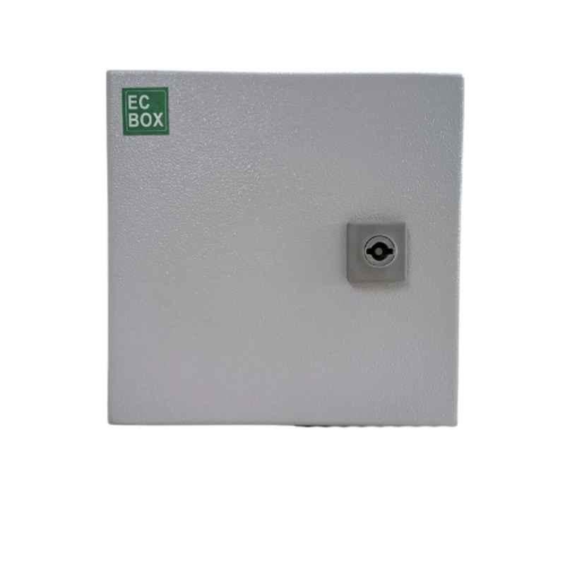 EC Box India 1000x800x300mm Mild Steel Wall Mount Single Door Enclosure, ECBOX108030