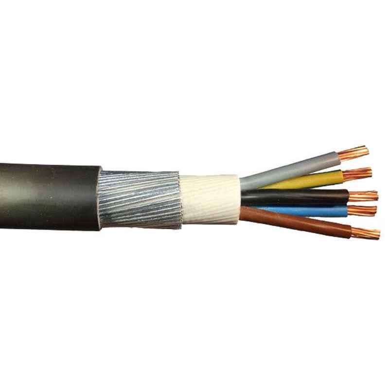Polycab 10 Sqmm 5 Core Copper Armoured Low Tension Cable, 2XWY, Length: 100 m, Voltage: 650-1100 V