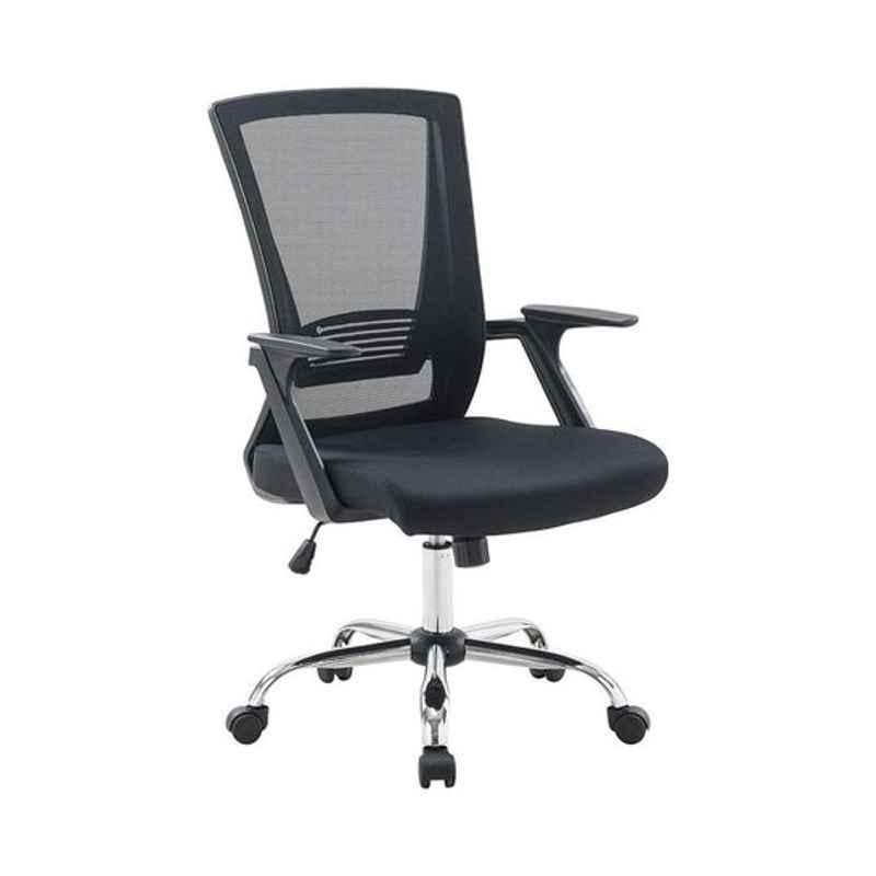 Generic 70x30x60cm Metal Black Computer Desk Chair, ZH-4002