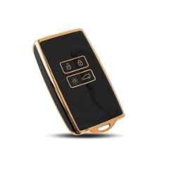 Flymaster Thermoplastic Polyurethane Black TPU Car Key Cover, BLACK-TPURKE-31