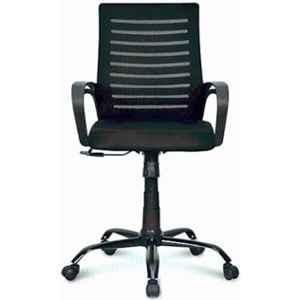 RM HOME Bably Mesh Medium Back Black Executive Chair