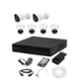 CP Plus 2.4MP White & Black 2 Pcs Outdoor & 4 Pcs Indoor Camera with 8 Channel DVR Kit