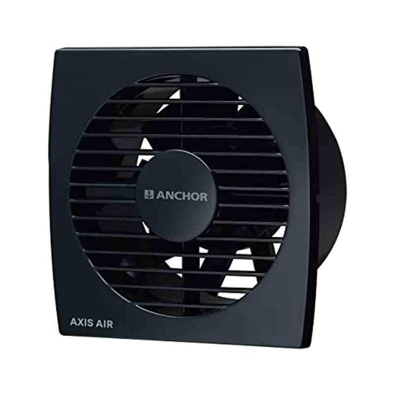 Anchor Axis Air 20W Black Ventilation Fan, 14090BK, Sweep: 150 mm