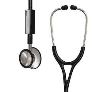 Lifeline Aluminium Black Single Diaphragm Chest Piece Stethoscope with 2 Way Tube, STH011-BL