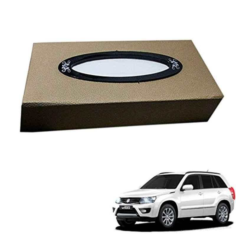 Kozdiko 200 Sheets 100 Pulls Beige Tissue Paper Box for Maruti Grand Vitara, koz_19484