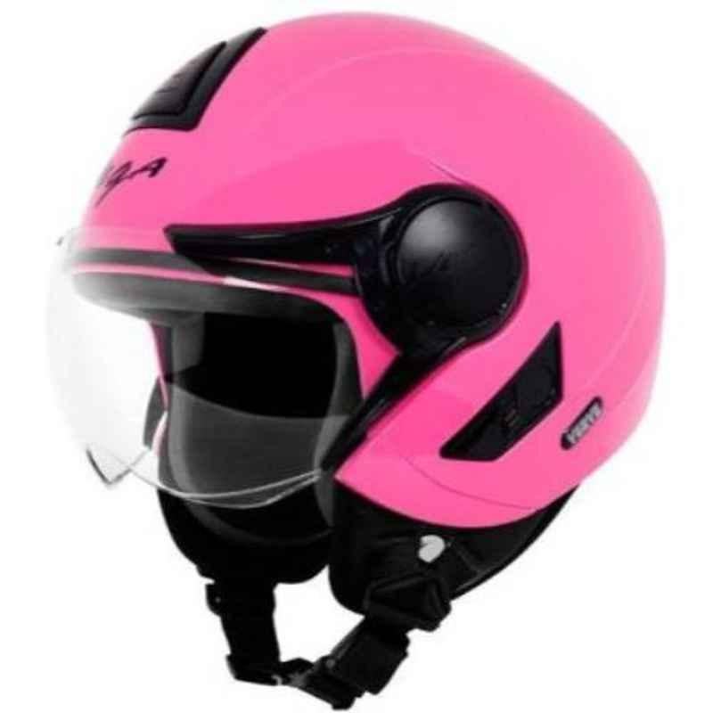 Vega Verve Pink Open Face Motorbike Helmet, Size (L, 580 mm)