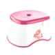 Joyo Super Deluxe 6 Pcs Plastic Pink Square Bucket, Dustbin, Bath Tub, Super Bath Small Patla, Mug & Soap Case Set with Free Lasaani Water Bottle