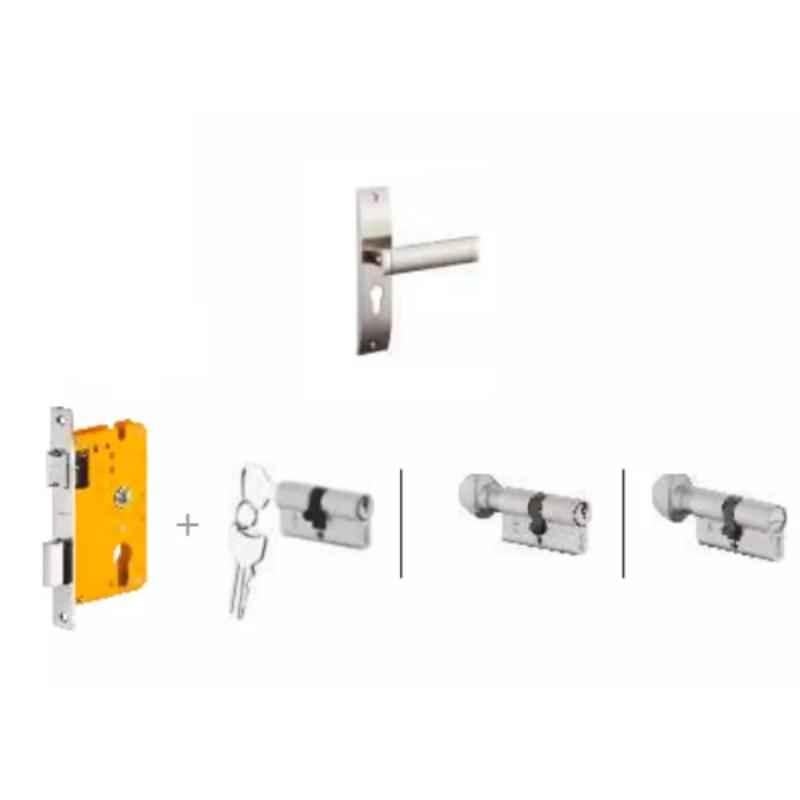 Dorset Dave HL DAV 8 inch Stainless Steel Lock Set with Both 60mm Side Key Cylinder (Pack of 2)