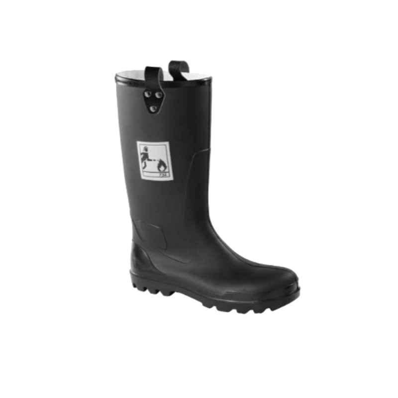 Etche Polymer Composite Toe Black Fireman Boot, Size: 44