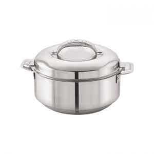 Cello Maxima 2300ml Stainless Steel Silver Casserole, 401CTES0020 (Pack of 5)