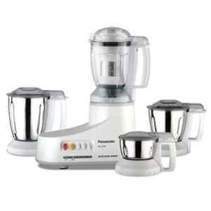 Panasonic 550W White Super Mixer Grinder with 4 Stainless Steel Jars, MX-AC 400