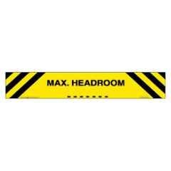 SUNSIGNS 600x200mm Vinyl & ACP Sheet Max Headroom Signage, SN0137VNLM3HPIFAM
