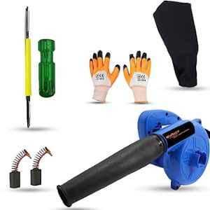 Walkers 800W Plastic Blue Electric Air Blower with Carbon Brushes, Gloves & 2 in 1 Screwdriver, WKCB273