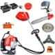 Greenleaf 2HP 43CC 4 Stroke Petrol Engine Backpack Brush Cutter with Weeder/Tiller Chainsaw Paddy Guard and Blade Attachments, BP-GX-35TA