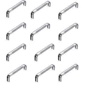 Implemental 6 inch Silver Stainless Steel Oval D Shape Cabinet Pull Handle (Pack of 12)
