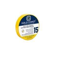 Gold Coast 15m Yellow PVC Electrical Tape, 2192-YL