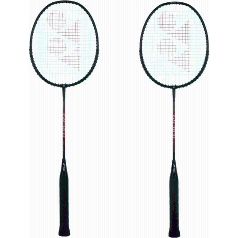 Yonex GR 303 i 85g Black Strung Badminton Racquet (Pack of 2)