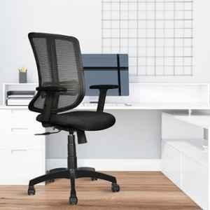 Rose Wave Mesh Black Medium Back Revolving Ergonomic Office Chair