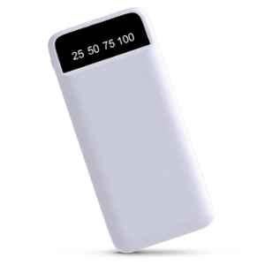 Onelife Power-01 10000mAh 12W White Slim Li-Polymer Power Bank with LED Display