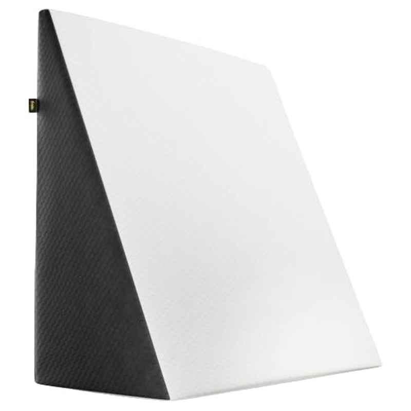 Frido Wedge Plus Memory Foam White & Grey Cushion, FR-ULWC-PL-WG1