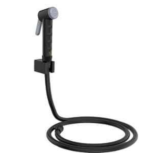 RN Black.3 Health Faucet Set with Hose Pipe & Wall Holder for Toilet Cleaning