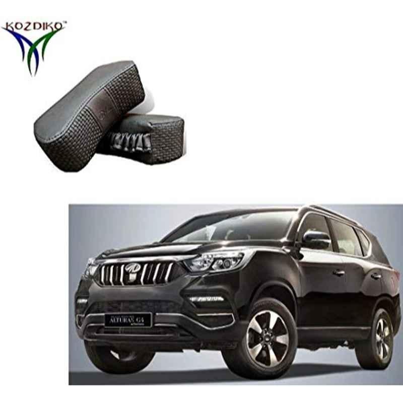 Kozdiko 2 Pcs Memory Foam Grey Neck Rest Cushion Pillow Set for Mahindra Alturas G4