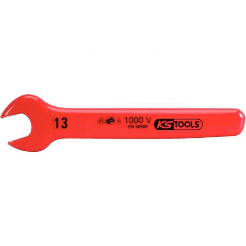KS Tools 10mm CrV Steel Insulated Open Ended Spanner, 117.1510