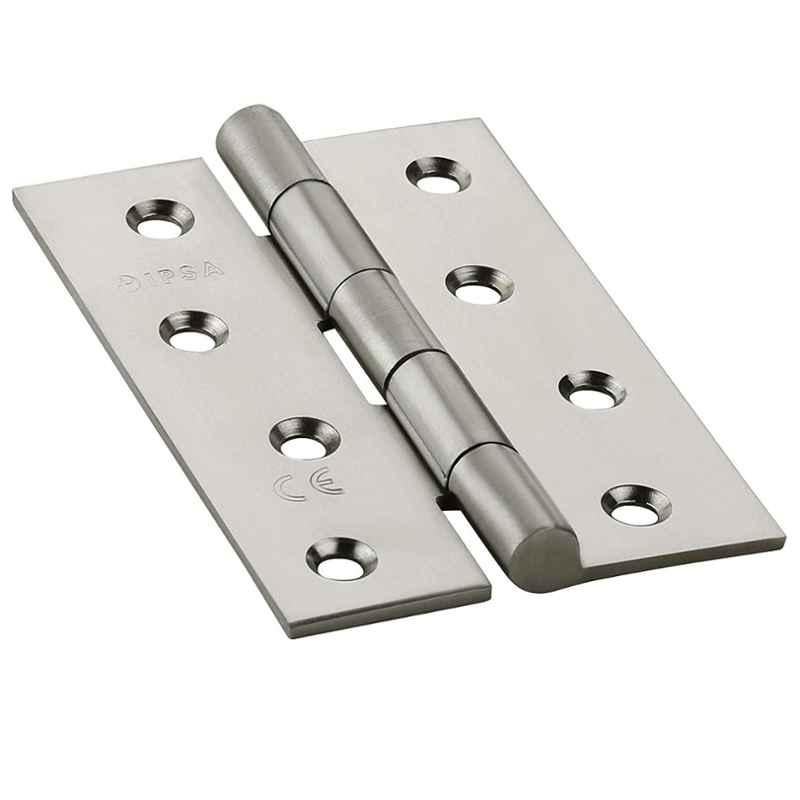 IPSA 4 inch 12 Gauge Stainless Steel Premium Welded Butt Door Hinge, 6468, (Pack of 10)
